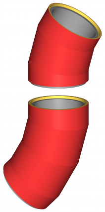 Spadit oblouky DN 400 30a 45